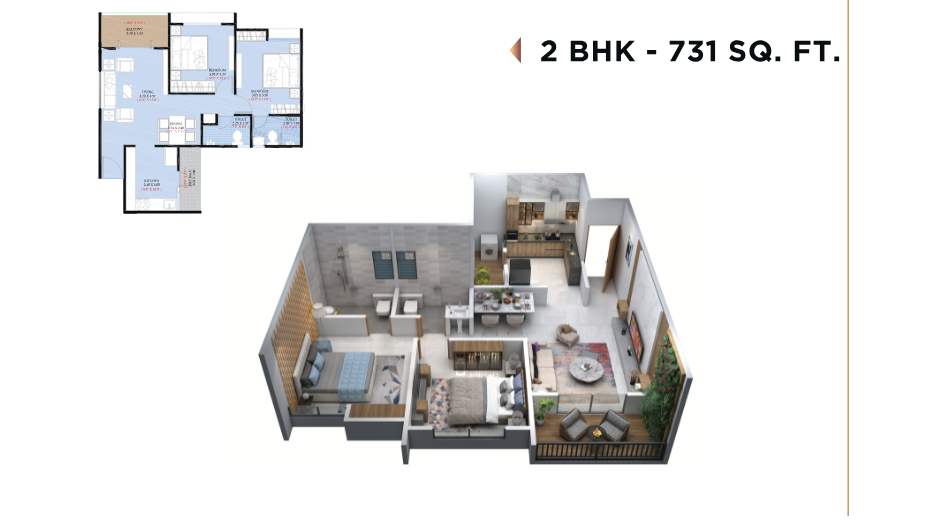 Eternity-Towers-Floor-Plan-2-BHK-731-Sqft